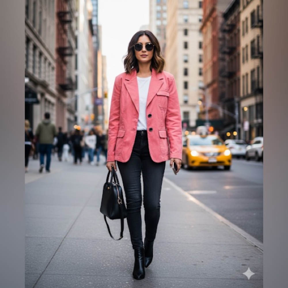 Vintage Pink Jeans Jacket